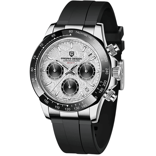 Pagani Design PD-1664 | Luxury | Meca-quartz  Movement (SeikoVK63) | Stainless Steel Men's 40MM Watch (Meteorite Dial)