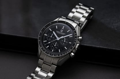 Men Silver Stainless Steel Strap Watch